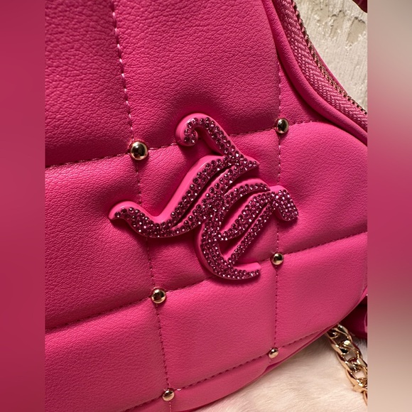 Juicy Couture Fuchsia Heart Crossbody Bag - Picture 4 of 8
